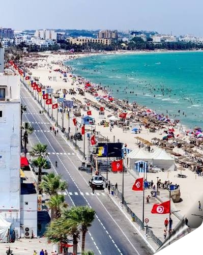 Sousse, Tunisia — corniche and beach